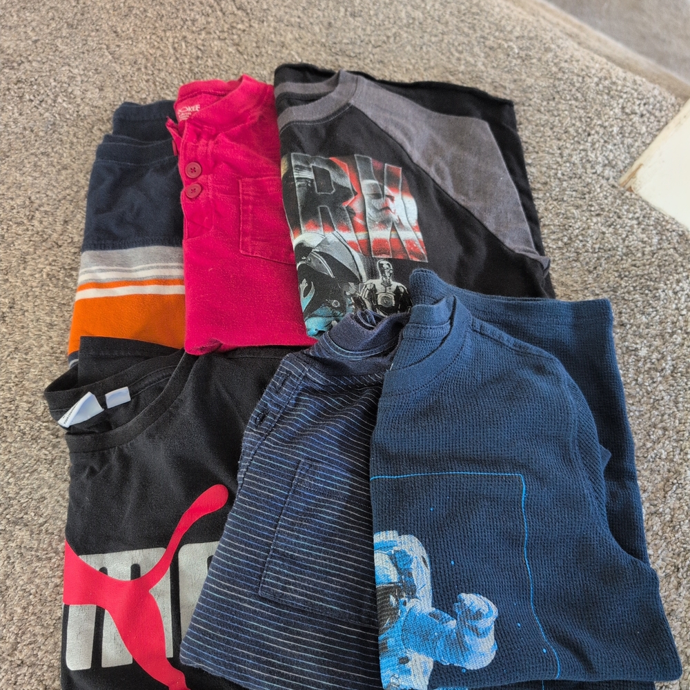 Bundle Of 6 Kids Graphic T-Shirts Assortment